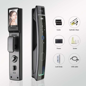 Advanced 3D Face Recognition Smart Door Lock with WiFi & Camera