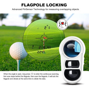 Top Golf Rangefinder: Slope, Pin Lock Vibration & Rechargeable Battery