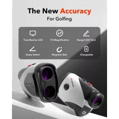 Télémètre Golf REDTIGER GolfVue Series 1: 1200 Yards, Pente, Aimant & Rechargeable!