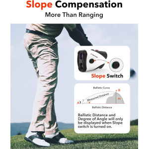 REDTIGER Golf Rangefinder 1200 Yards - Précision & Slope