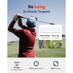 REDTIGER Golf Rangefinder 1200 Yards - Précision & Slope