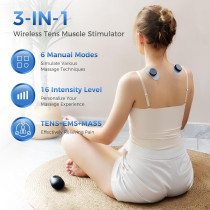 Unité TENS sans fil KingPavonini : soulagement musculaire portable
