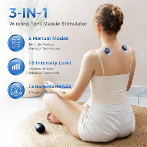 KingPavonini Wireless TENS Unit: Portable Pain Relief & Muscle Stimulator