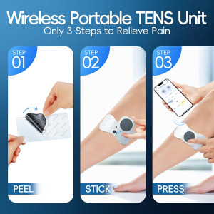 Comfytemp Wireless TENS Unit for Pain Relief - FSA HSA Eligible