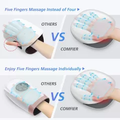 COMFIER Masseur de Mains Sans Fil Chauffant: Soulagement Tunnel Carpien & Relaxation Ultime