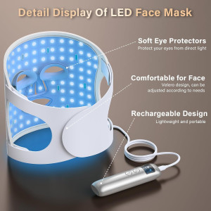 Revitalize Your Skin: Red Light Therapy Face Mask with 5 Modes
