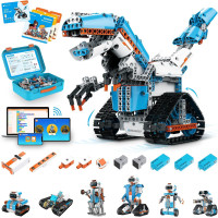 WhalesBot E7 Pro 12-in-1 STEM Coding Robot Kit for Kids Ages 8-12