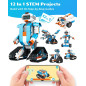 WhalesBot E7 Pro: 12-in-1 STEM Coding Robot Kit for Kids 8-12. Build, Code & Learn!