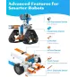 WhalesBot E7 Pro : Robot STEM 12-en-1 pour Enfants - Apprends à Coder en Tamusant !