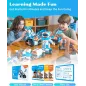 WhalesBot E7 Pro : Robot STEM 12-en-1 pour Enfants - Apprends à Coder en Tamusant !