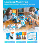 WhalesBot E7 Pro: 12-in-1 STEM Coding Robot Kit for Kids 8-12. Build, Code & Learn!