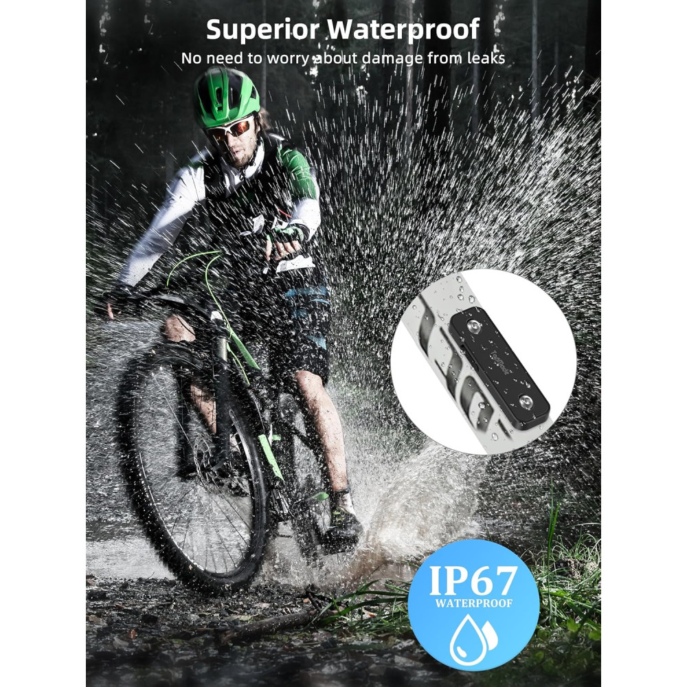 TopMade Bike Tracker: Global GPS Finder for Apple Devices, Waterproof