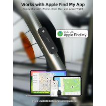 TopMade Bike Tracker: Global GPS Finder for Apple Devices, Waterproof
