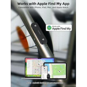 TopMade Bike Tracker : GPS Universel pour Apple, Étanche et Rechargeable