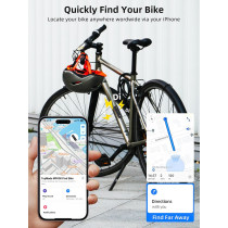 TopMade Bike Tracker: Global GPS Finder for Apple Devices, Waterproof