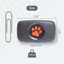 Dog GPS Tracker - No Subscription Fees | Black Pet Locator Device