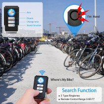 Secure Your Ride: 2Pcs Wireless Bike Alarms with 113dB Sound & IP65
