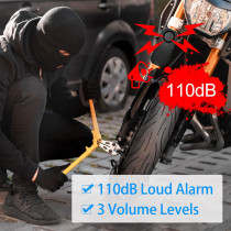 Secure Your Ride: 2Pcs Wireless Bike Alarms with 113dB Sound & IP65