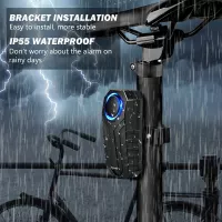 Alarme de vélo anti-vol WSDCAM 113dB avec télécommande étanche