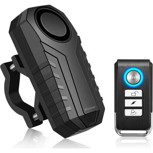 Secure Your Bike with WSDCAM 113dB Anti-Theft Alarm & Remote