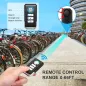 Alarme Vélo Antivol WSDCAM 113dB: Sécurité Maximale avec Télécommande & Étanchéité IP55