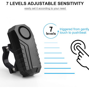 Secure Your Bike with WSDCAM 113dB Anti-Theft Alarm & Remote