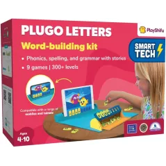Plugo Lettres PlayShifu : Jeu Éducatif STEM pour Apprendre lAlphabet en Samusant (4-10 ans)
