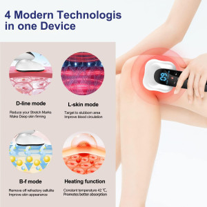 Massageur Anti-Cellulite 4 Têtes Pro Max, Sans Fil