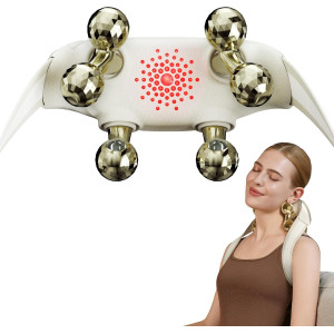 SKG Neck Massager: Deep Tissue Pain Relief & Shiatsu with Heat - FSA/HSA