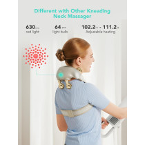 SKG Neck Massager: Deep Tissue Pain Relief & Shiatsu with Heat - FSA/HSA