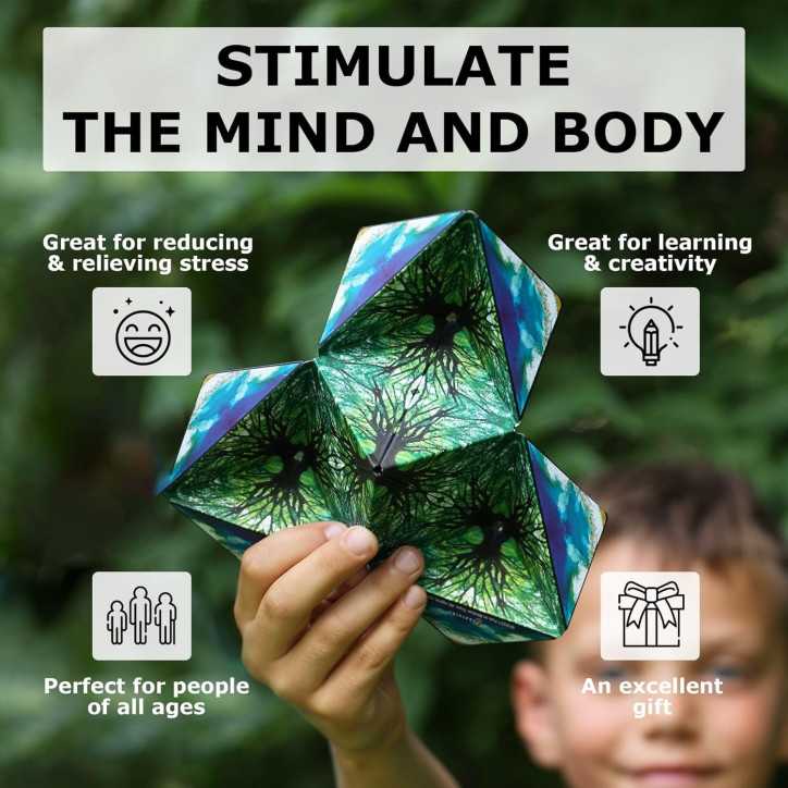 Shashibo: Cube Magique Transformable - Plus de 70 Formes! Anti-Stress & Éducatif (Planète Bleue) Shashibo: Cube Magique Transformable - Plus de 70 Formes! Anti-Stress & Éducatif (Planète Bleue)