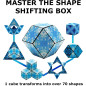 Shashibo: Cube Magique Transformable - Plus de 70 Formes! Anti-Stress & Éducatif (Planète Bleue)