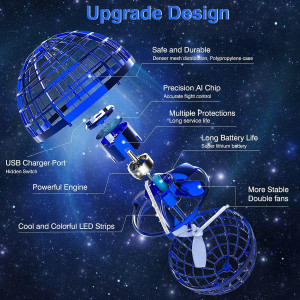 Ciniffo Upgraded Flying Orb Ball Toy: Hand-Controlled Fun for All Ages