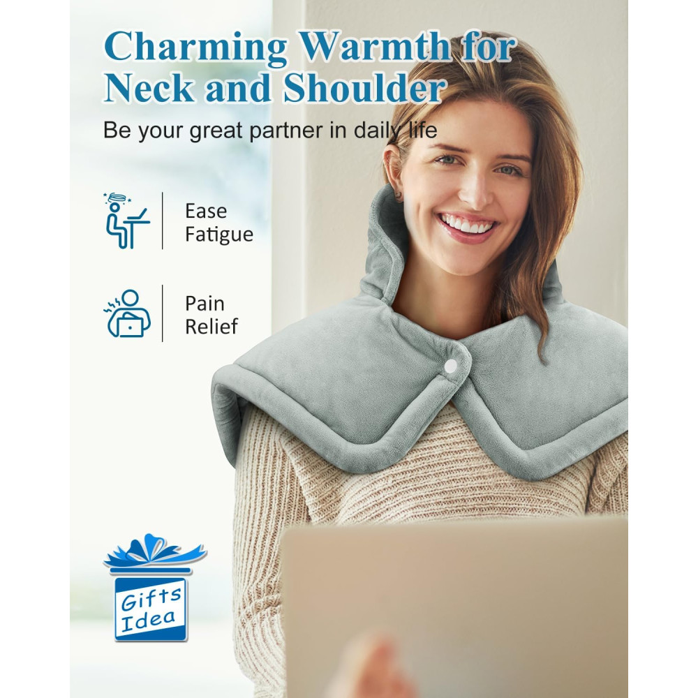 Electric Heating Pad for Neck & Shoulder Relief - Perfect Gift Idea! Electric Heating Pad for Neck & Shoulder Relief - Perfect Gift Idea!
