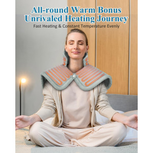 Electric Heating Pad for Neck & Shoulder Relief - Perfect Gift Idea!