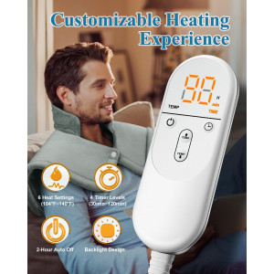 Electric Heating Pad for Neck & Shoulder Relief - Perfect Gift Idea!