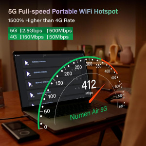 GlocalMe Numen Air 5G : Point d'accès WiFi portable ultra rapide