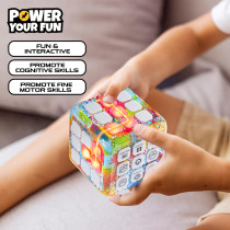 Power Your Fun: Cubik LED Flashing Cube Memory Game for Kids