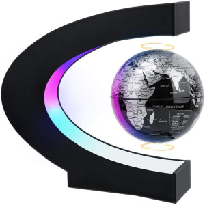 Magnetic Levitating Globe with LED Light - Cool Tech Gift for All!