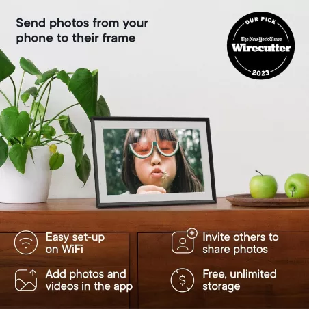 Cadre Photo Numérique Aura 10.1 HD - Idéal Cadeau !