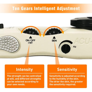Rechargeable Electronic Acupuncture Pen with 3 Massage Heads