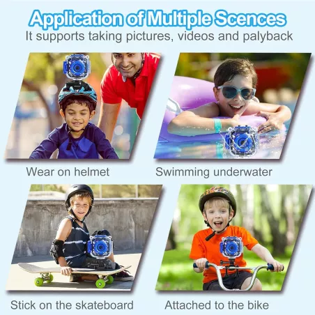 PROGRACE Caméra Enfant Étanche HD: Le Cadeau Aventure Parfait!
