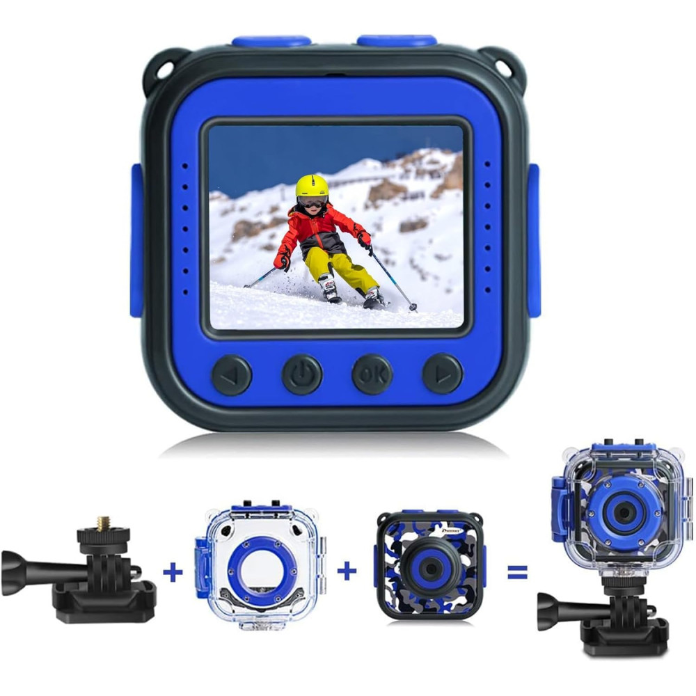 PROGRACE Kids Waterproof Camera - 1080 HD Action Toy for Boys PROGRACE Kids Waterproof Camera - 1080 HD Action Toy for Boys