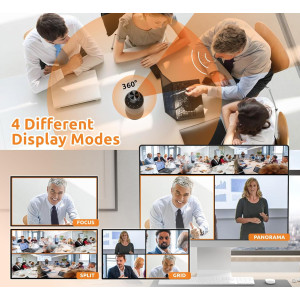 TOUCAN 360° Video Conference Camera - 1080p HD, AI Tracking, Multi-Platform