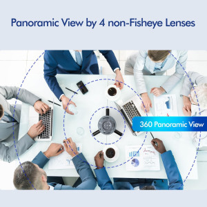 360 Video Conference Camera - Immersive 1080P for Small/Mid Rooms