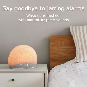 Wake Up Gently: Housbay Sunrise Alarm Clock & White Noise Machine