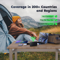 GlocalMe U3 Portable 4G LTE Hotspot - Travel WiFi for 200+ Countries