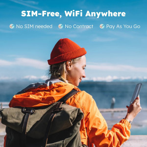GlocalMe UPP 4G LTE Pocket WiFi: Global Data, No SIM, Travel Ready