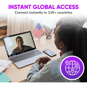 Sapphire 3 Portable WiFi Hotspot: Global 4GB Data, 18-Hour Battery