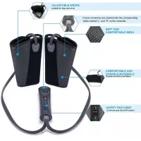 CINCOM Masseur de Jambes à Compression dAir : Soulagement Douleur, Circulation Améliorée, 2 Modes & 3 Intensités